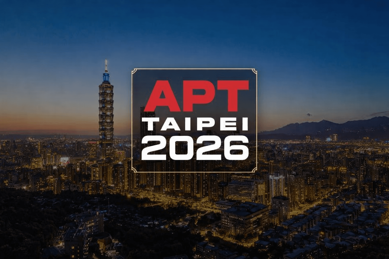2026 APT 타이베이 대회 일정 및 정보 총정리