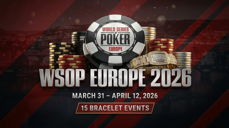 WSOPE 유럽 2026 대회 정보 — 03.31 ~ 04.12
