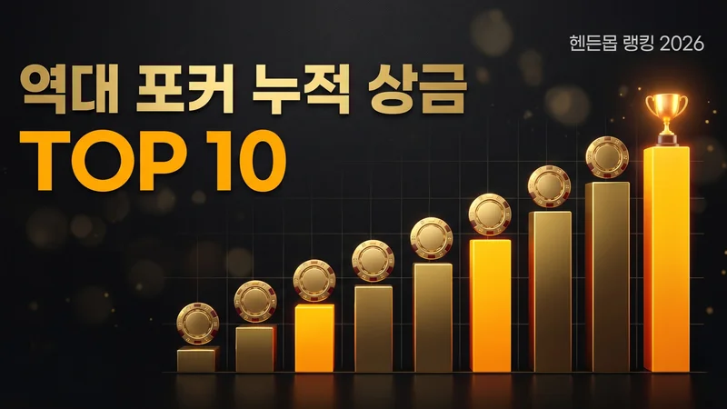 역대 포커 누적 상금 TOP 10 순위