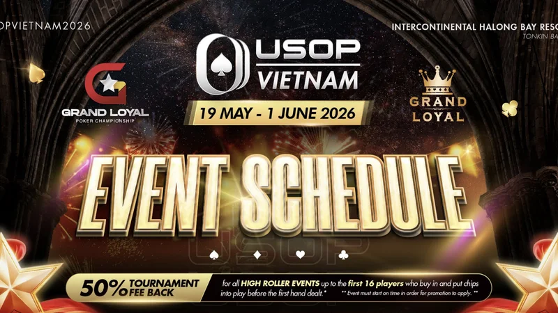 USOP 베트남 할롱베이 2026 대회 안내 – 5월 19일 개막, 시리즈 총 보장 1,200억 동