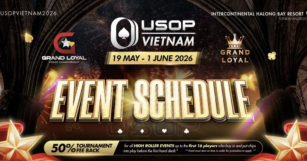 USOP 베트남 할롱베이 2026 대회 안내 – 5월 19일 개막, 시리즈 총 보장 1,200억 동