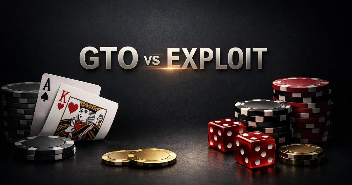 GTO vs 익스플로잇: 포커 전략의 두 축을 완전히 이해하고 실전에 적용하는 법