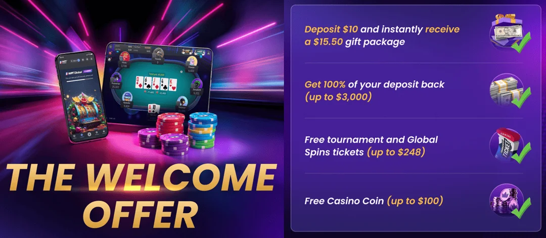 wpt global welcome bonus