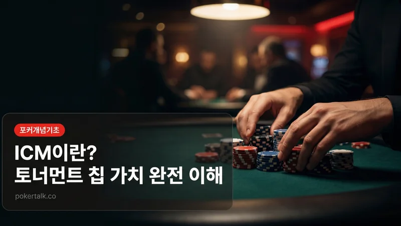 ICM(Independent Chip Model)이란? — 토너먼트 칩이 돈으로 변하는 순간의 수학
