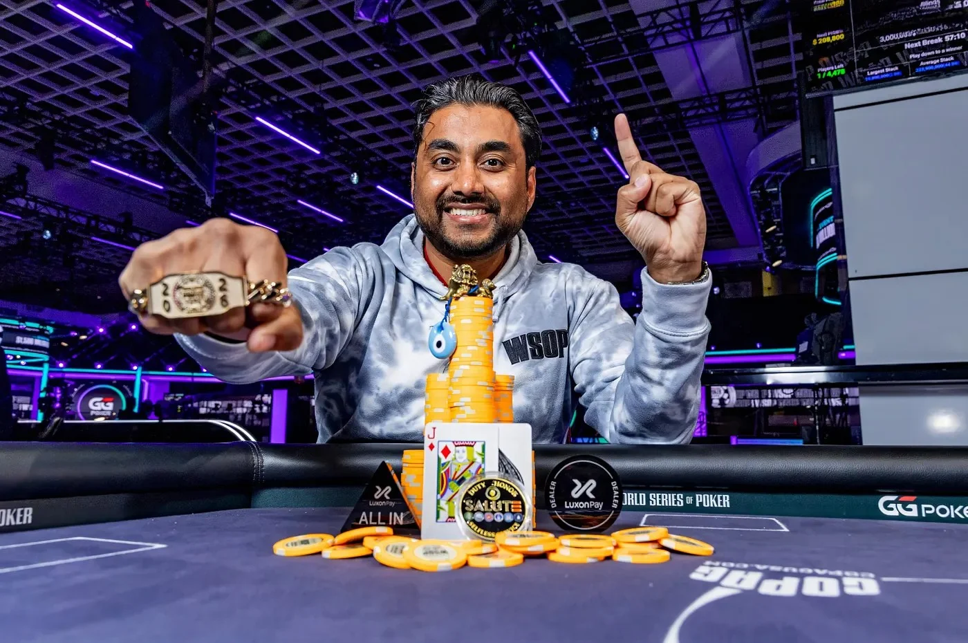프라샨스 나타라지 WSOP 살루트 투 워리어스 우승