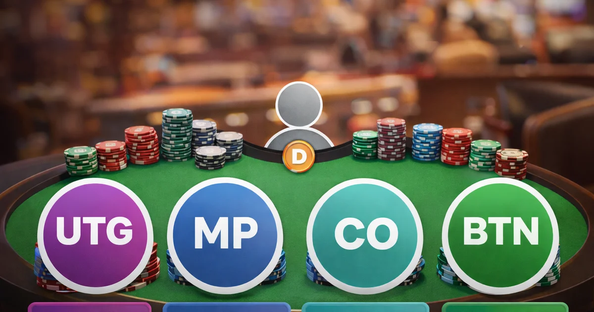 포커 포지션 완전 가이드: UTG · MP · CO · BTN 전략과 레인지 총정리