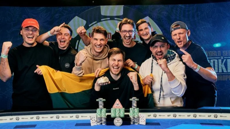 온라인 브레이슬릿만 2개였던 마리우스 쿠즈마나스, 2026 WSOPE  메인이벤트 우승