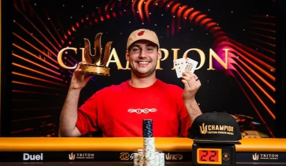 트라이튼 제주 첫 타이틀 잡은 안톤…3개월 전엔 WSOP 브레이슬릿이었다